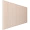 Ekena Millwork 48H x 1/4T Adjustable Wood Slat Wall Panel Kit w/ 1W Slats, Alder contains 42 Slats SWW84X48X0250AL - alternate 3